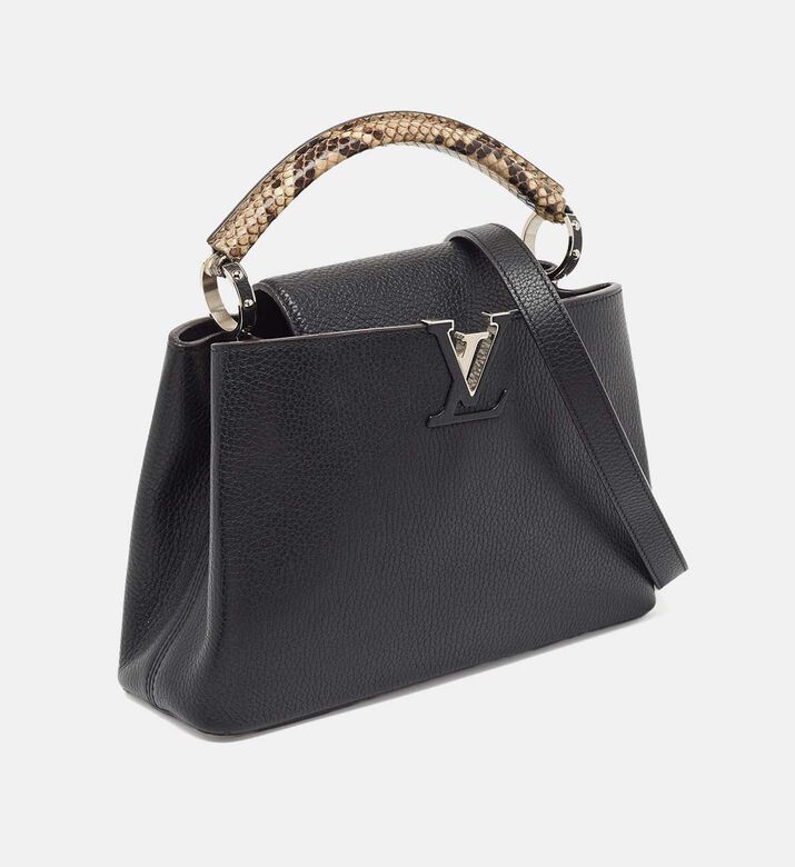Louis Vuitton Taurillon Leather Python Capucines Bag Preowned