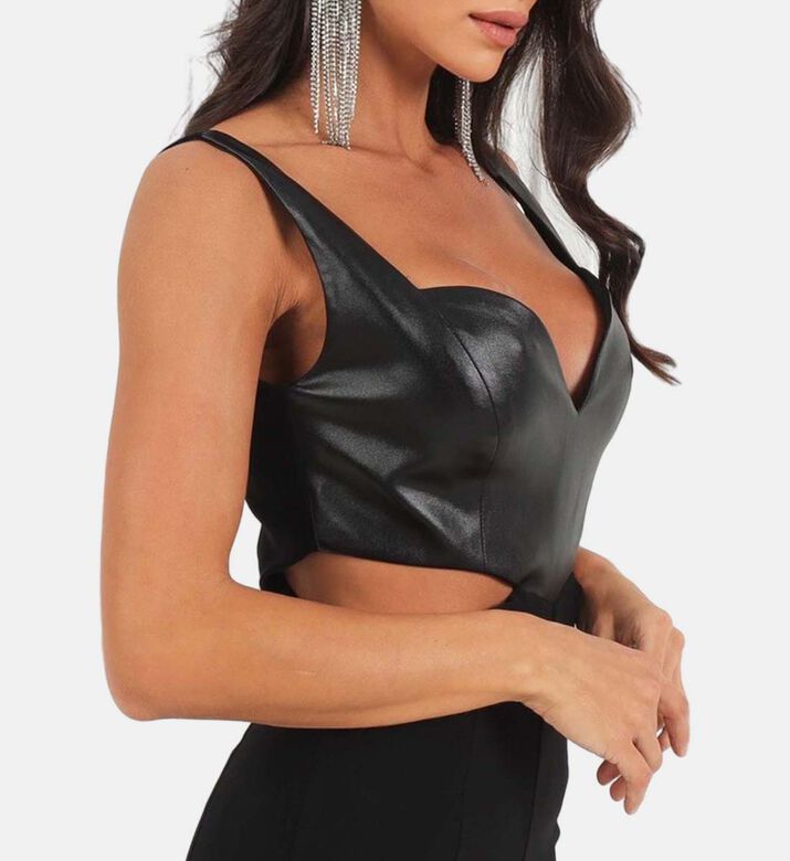 Blair Sleeveless Black Overall
