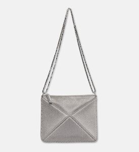 Mlouye Flex Suede Top Handle Mini Bag, Silver, Packshot View
