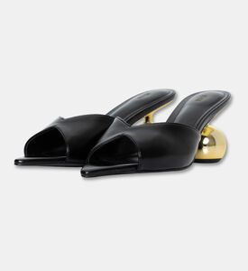 JW PEI Sphere-heel Open-toe Mules, Black, Eu-41, Packshot View