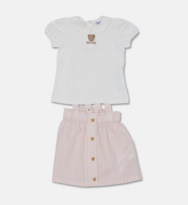 Moschino BKT Embroidered Teddy Suspender Skirt Set, Packshot View