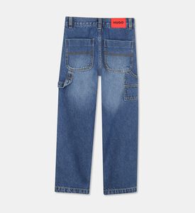 Hugo Button Closure Denim Pants, Packshot View