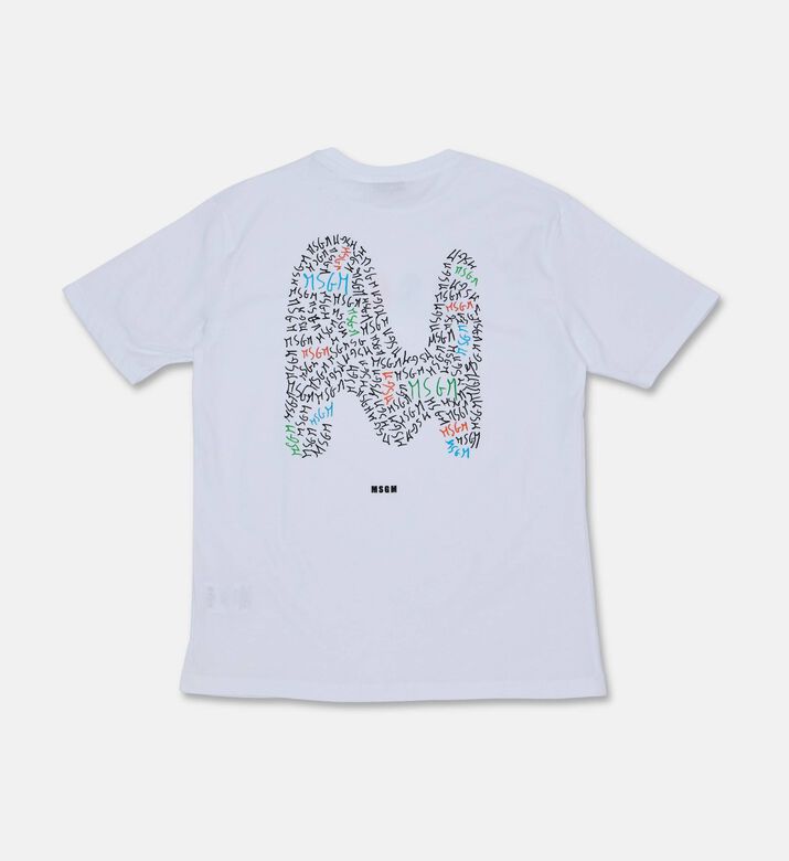 M S G M Logo-print Crewneck T-shirt, Packshot View