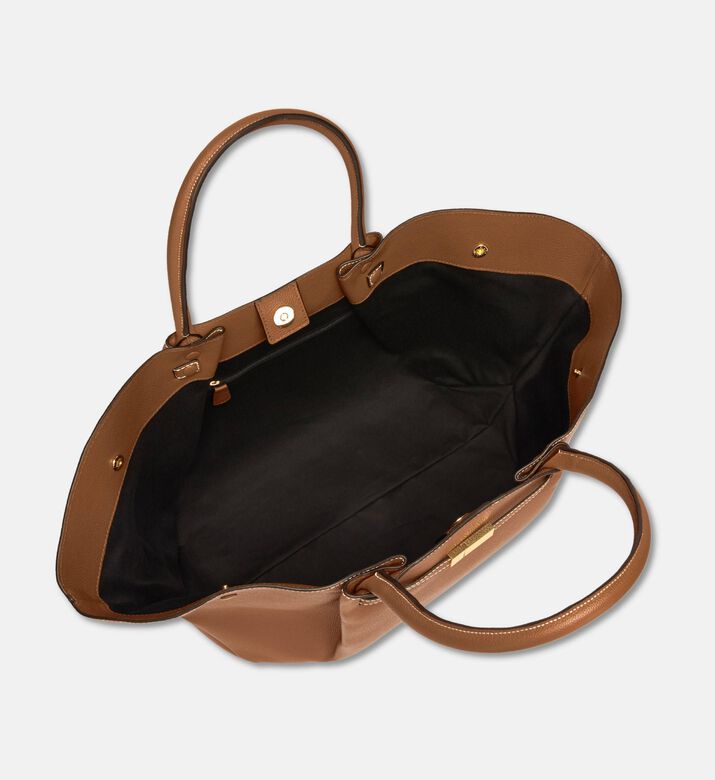 Demellier New York Grained Leather Bag, Light-brown, Packshot View