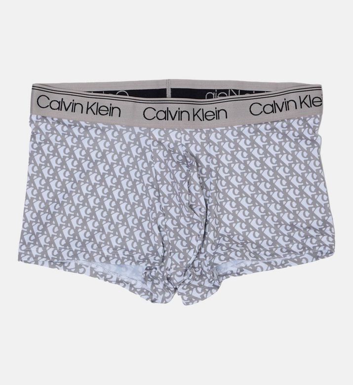 Calvin Klein Logo-print 3-pack Elastic Waistband Trunks, Blue, Xxl, Packshot View