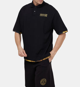 قميص بولو مطبوع بألوان مائية