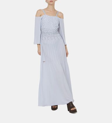 Embellished Off-shoulder Dress