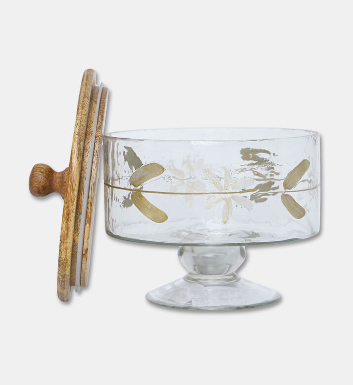 Home Deco and More Flower-print Top Lid Small Jar, Packshot View