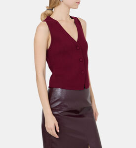 Button-up Ribbed Waistcoat Button-up Ribbed Waistcoat