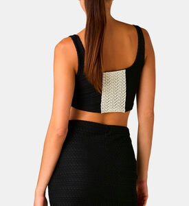 Cali Nilo Textured Crop Top
