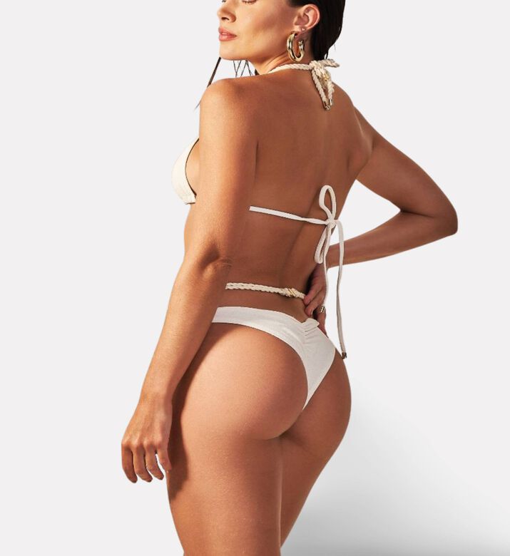 Empress Braided-strap Triangle Bikini Top, Model View