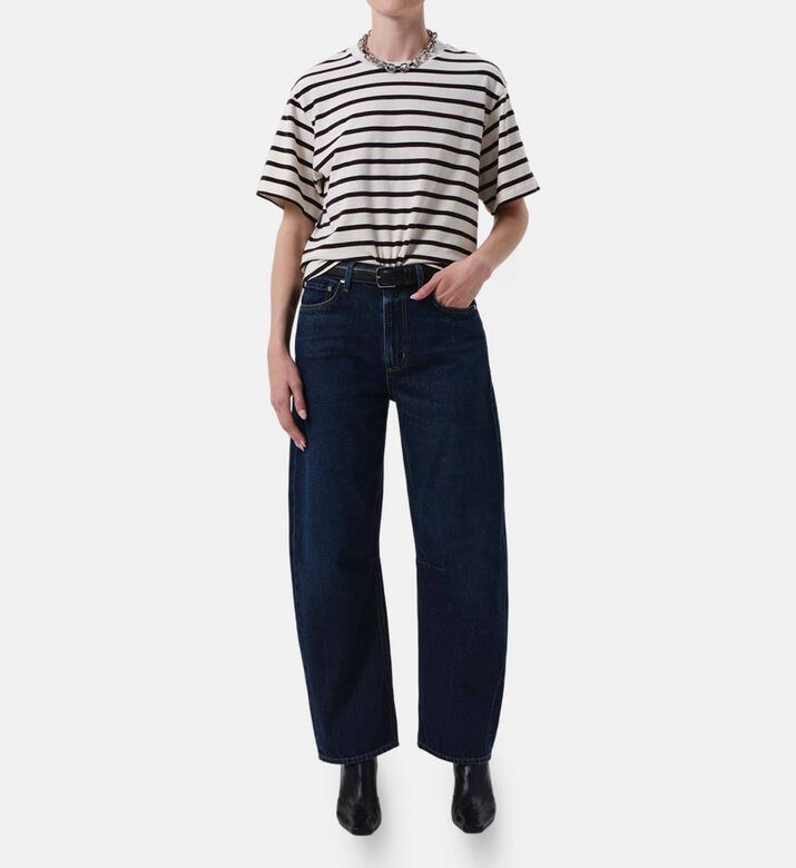 Citizen of Humanity Button Closure Barrel Leg Pants, Model View