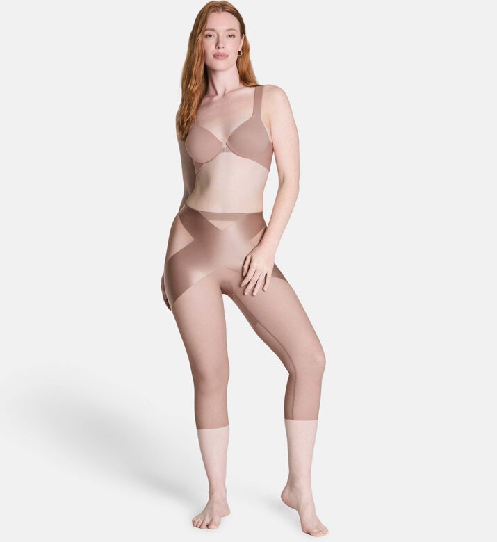 Spanx Shape Satin, Dark-nude, Xs, Model View