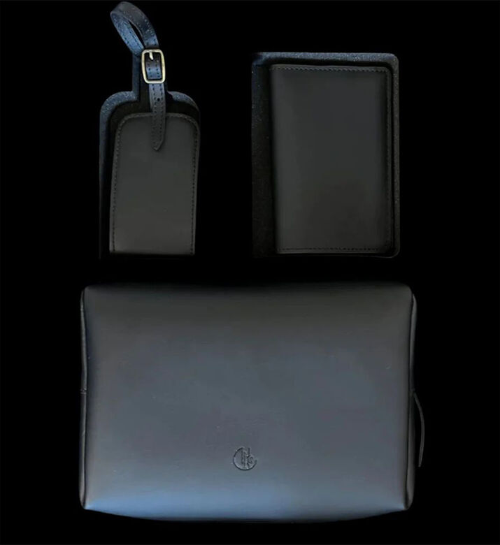 Tohfa Luxe Leather Gift Set Voyage, Black, Packshot View