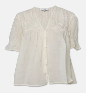 Sea NY Imogen Semi-sheer Smocked Peplum Hem Blouse, Packshot View