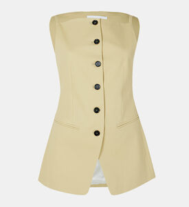 Cotton Gabardine Waistcoat