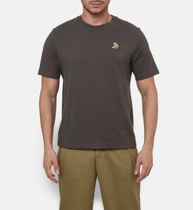 Maison Kitsune Embroidered Fox T-shirt, Black, M, Model View