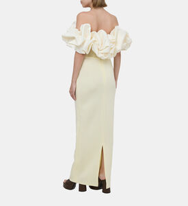 منتفخ قبالة الساتان الكتف مع Bodycon النيوبرين