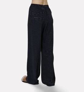 MM6 All-over Logo-print Wide-leg Pants, Model View