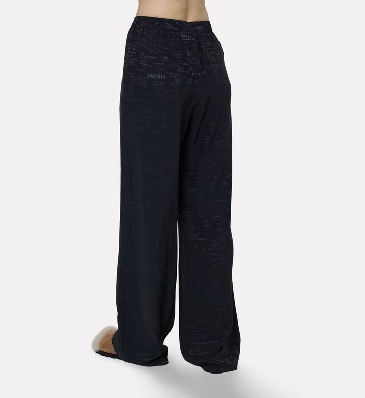 MM6 All-over Logo-print Wide-leg Pants, Model View