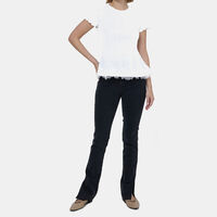 Super High Rise Tower Denim Pants