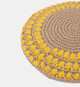 Jalsa Cotton Round Filled And Vaccumed Cushion