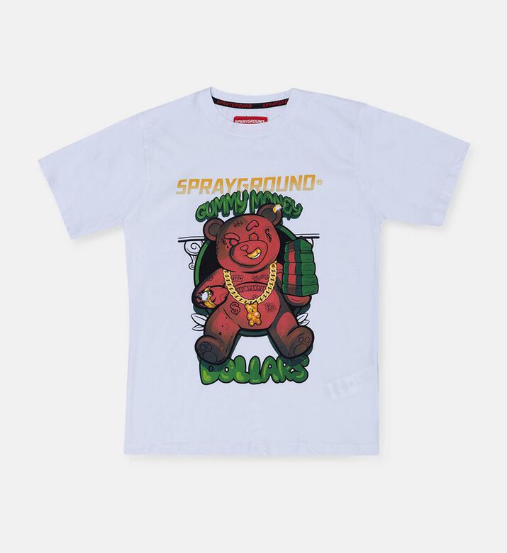 Bear Gang Print Cotton T-shirt