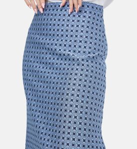 تنورة جاكار متوسطة الطول من جواس