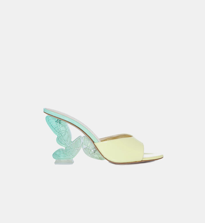 Paloma Leather Med Heel Sabots