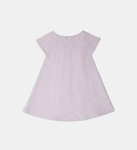 Rose Grape Flared Corduroy Dress
