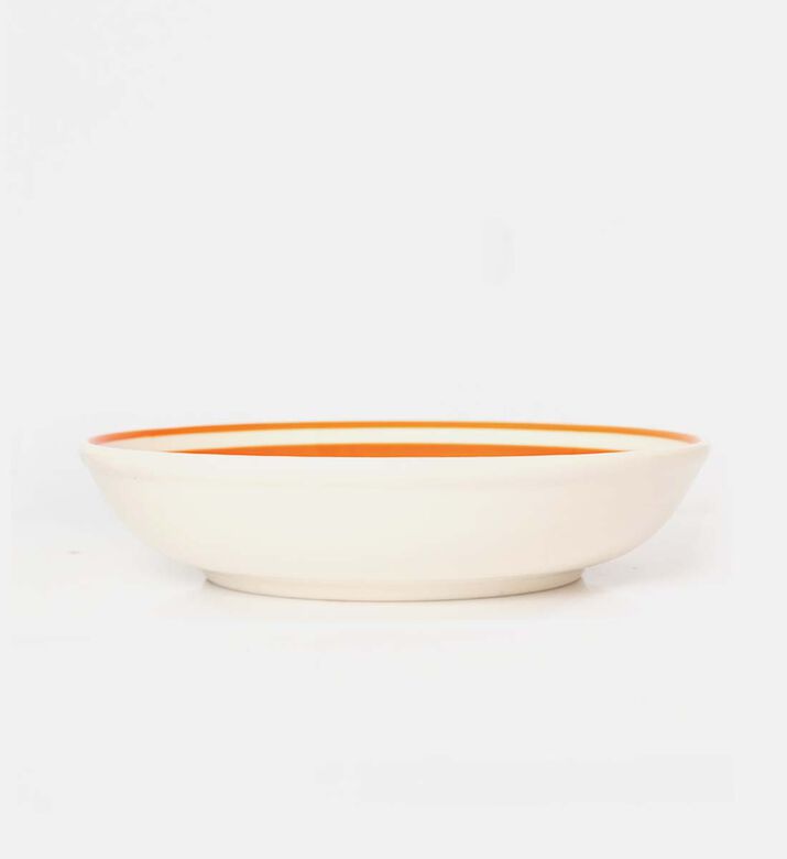 Easy Life Ceramic Color Mix Round-shape Bowl, Orange, Packshot View
