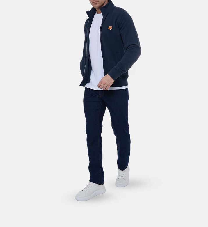 Fox-embroidery Long-sleeve Sweatshirt