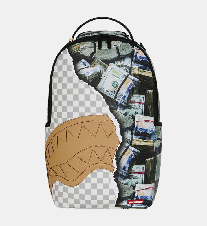 Sprayground Backpack Dlxsv Cream Check, Packshot View