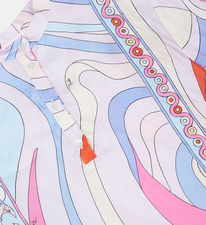 Iris-print Short Sleeve Shirt