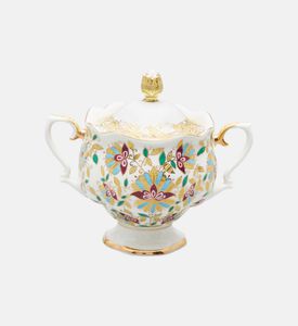 وعاء سكر كاترينا بأزهار وردية