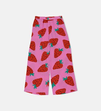 Casual Strawberry Print Pants