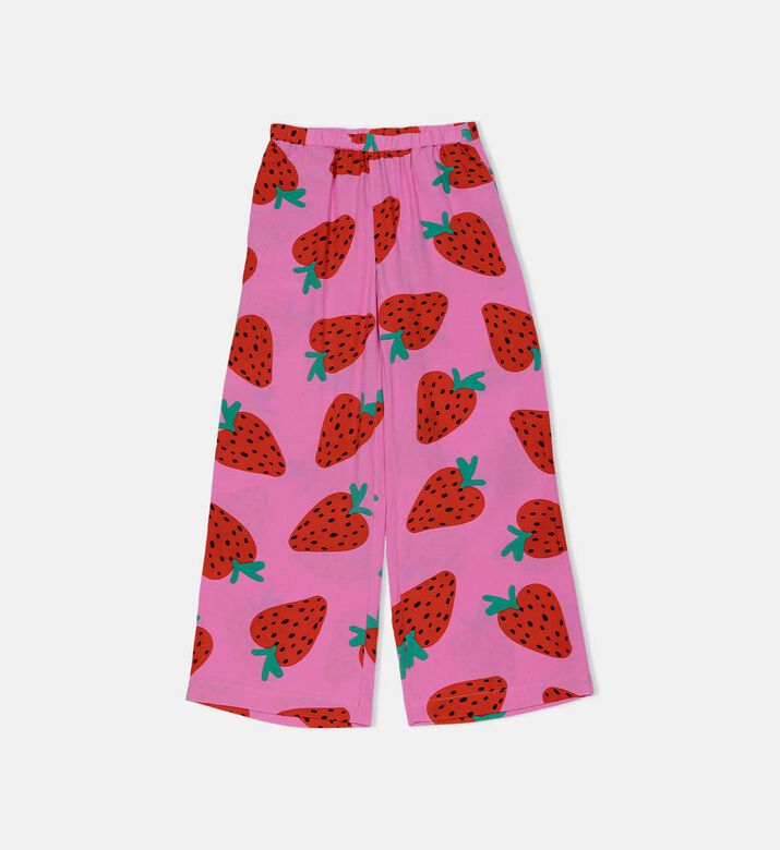Casual Strawberry Print Pants