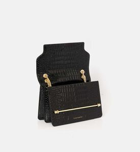 Strathberry Croc-embossed Leather Shoulder Bag, Packshot View