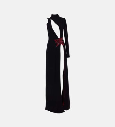 Embroidered Aflic Flower Dress