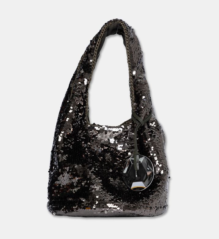 JW Anderson Mini Sequin Shopper Bag, Silver, Packshot View