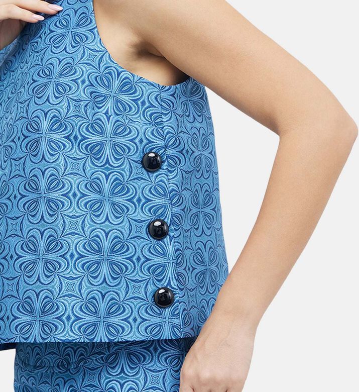 بلوزة Taisa جاكار بدون أكمام