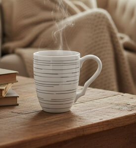 Home Deco and More Grafik Porcelain Mug, Packshot View