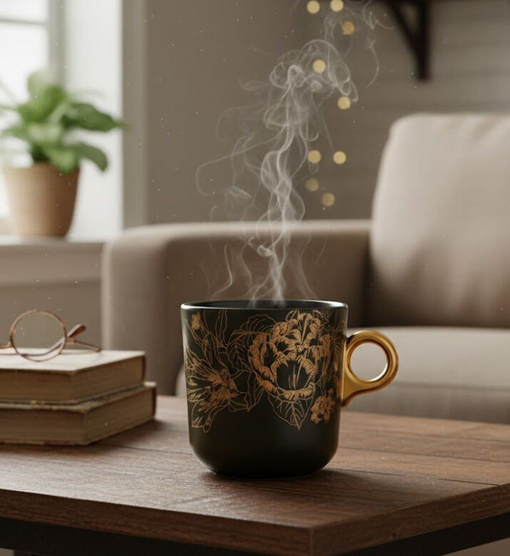 Essenza Masterpiece Large Mug, Dark-green, 330-ml, Packshot View