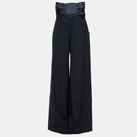 Wide Legs High Waisted Corset Pants