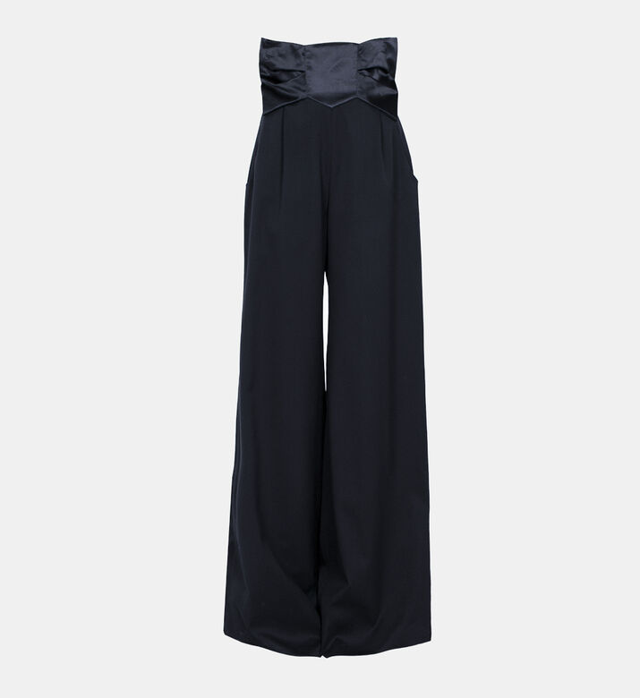 Wide Legs High Waisted Corset Pants