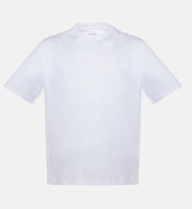 Pal Zileri Cotton Crewneck Short-sleeve T-shirt, White, 56, Packshot View
