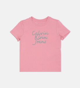 Short-sleeve Straight Hem T-shirt