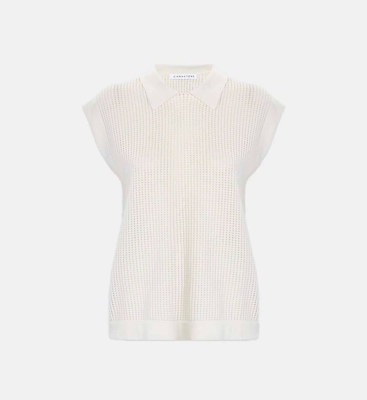 Knit Short-sleeve Polo Shirt
