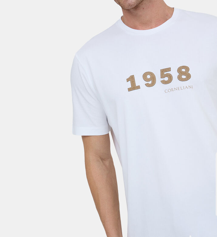 تيشيرت قطن 58 %بياقة مستديرة