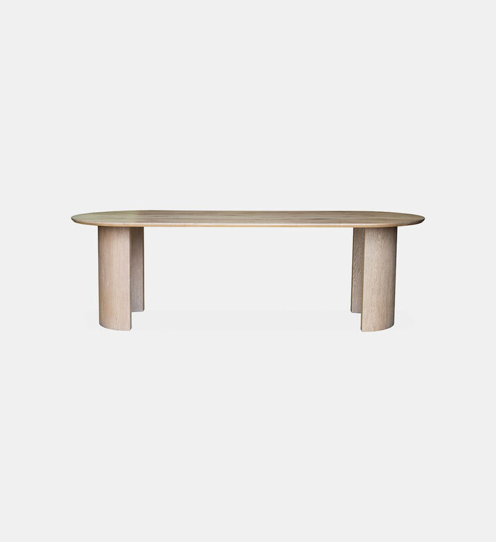 Pure Furniture Seine Dining Table, Natural, 220x100x76-cm, Packshot View
